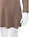 J.TOMSON Women's Basic Long Sleeve V-Neck Tunic Top with Flare Hem