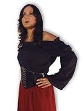Eigenschaften GOTHIC STORE HEINSBERG / MITTELALTER GOTHIC CARMEN BLUSE LARP MAGD GEWAND 2076 Schwarz L/XL