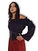 MITTELALTER GOTHIC CARMEN BLUSE LARP MAGD GEWAND 2076 Schwarz