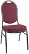 Series Solid Burgundy Dome Back Stacking Banquet Chair (set of 4)