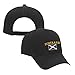 Scotland Flag Embroidery Adjustable Structured Baseball Hat Black