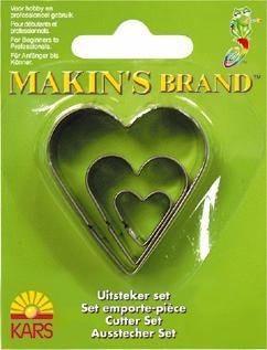 Set of 3 Heart Cutters (2-4cm)