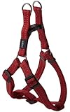 Rogz Utility Medium 5/8-Inch Reflective Snake Adjustable Dog Step-in-Harness, Red