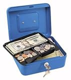 Master Lock 7119D Locking Cash Box With 3 Compartment Tray