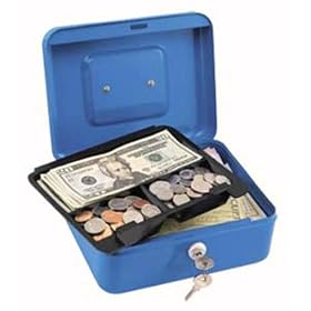 Master Lock Locking Cash Box With 3 Compartment Tray #7119D by Master Lock