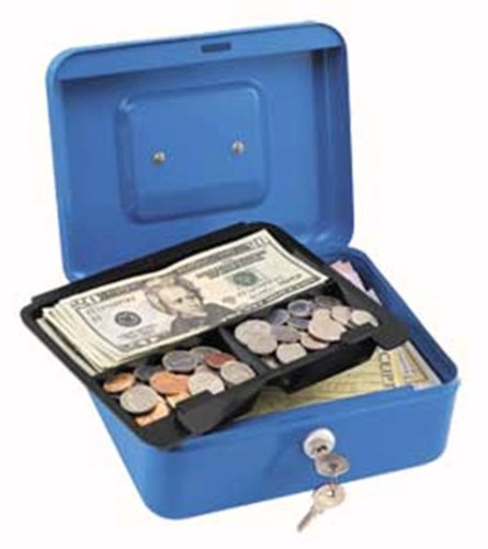 Master Lock 7119D Locking Cash Box With 3 Compartment Tray
