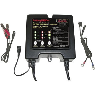 BatteryMinder Battery Charger / Maintainer / Desulphator / Conditioner - 12 Volt 2/4/8 Amp, Model# 12248