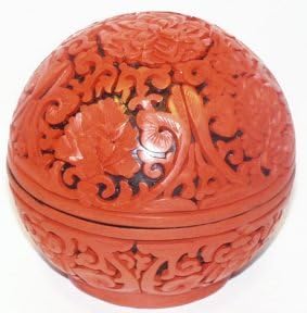 Flowers ~ Dome Cinnabar Box