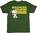 Peanuts Snoopy Spelling Bee Champion Military Green T-shirt Tee