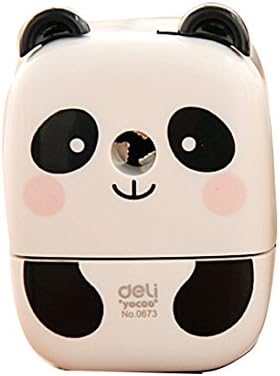 Portable Panda Series Pencil Sharpener Hand Crank Manual Desktop School Stationery Kids