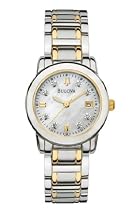 Bulova Women s 98P112 Diamond Accented Dial Two-Tone Bracelet Watch