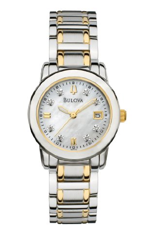 Bulova Women's 98P112 Diamond Accented Dial Two-Tone Bracelet Watch