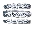 Solid Sterling Silver Celtic Ring Set