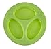 oogaa Silicone Baby and Toddler Divided Plate - Green