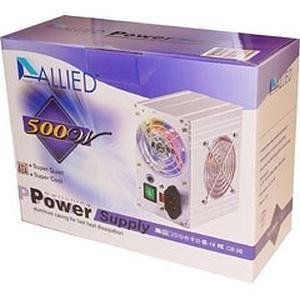 Electronics: Apex Allied AL B500EATX 500W ATX 20+4PIN 2x8CM BB LED Fan Power Supply  Aluminum 