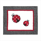 Polka Dot Ladybug Accent Floor Rug
