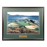 Golf, Gifts, & Gallery R1005F Pebble Beach #7 Framed Art