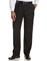 Haggar Men's Luxury Gabardine Ultimate Comfort Pleated Cuffed Dress Pant