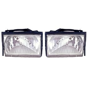 Light – Headlight For: 1987-1988-1989-1990 Ford Mustang Complete New Aftermarket OEM Replacement