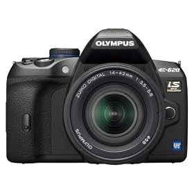 Olympus Evolt E620 12.3MP Live MOS Digital SLR Camera with Image Stabilization and 2.7 inch Swivel LCD