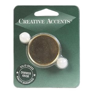 CREATIVE ACCENTS BRASS DIMMER CONTROL KNOB by 