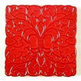 Frankoma Pottery Plainsman Flame 6 Inch Trivet