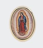 Gold Plated Religious Lapel Pin - Our Lady of Guadalupe