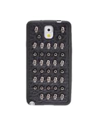 Bkjhkjy Punk Style Skull and Short Rivet Pattern Soft Back Case Cover for Samsung Galaxy Note3