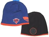 New York Knicks NBA Adidas Reversible Blue Knit & Black Fleece Beanie Hat