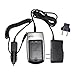 HQRP Charger for Canon ZR850, ZR900, ZR930, ZR950 Digital Camcorder Battery (incl. Car and Wall USA / European Plug Adapters) plus HQRP Screen Protector