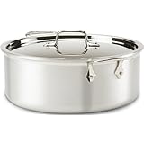 All-Clad 7508 MC2 Master Chef 2 Stainless Steel Tri-Ply Bonded Stockpot with Lid Cookware, 8-Quart, Silver