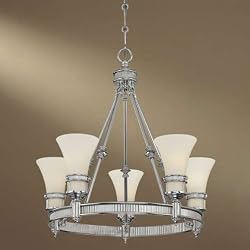 Minka Federal Restoration Chrome 5Lt Chandelier 4285-77
