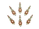 Self Adhesive Indian Bindi Dots Bollywood Belly Dance Tattoo Body Art and Crystal Wedding & Bridal Fashion Jewelry