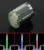 HK Water Glow LED Faucet Light Temperature Sensor grow 3 colors RC-F03