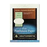 Southworth Fine Parchment Paper, 24 lb, Celery, 100 Count