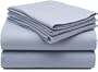 Pinzon 200-Gram Supima Velvet Flannel Queen Sheet Set, Cashmere Blue
