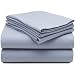 Pinzon 200-Gram Supima Velvet Flannel Queen Sheet Set, Cashmere Blue