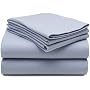 Pinzon 200-Gram Supima Velvet Flannel Queen Sheet Set, Cashmere Blue