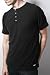 Converse by John Varvatos - Men's Reverse Pique S/S Henley (Black)