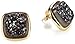 Marcia Moran Black Druzy Stone Square Shape 18k title=