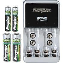 Energizer CHCCWB-4 Simple Charger W/2AA, 2/AAA Rechargable Batteries