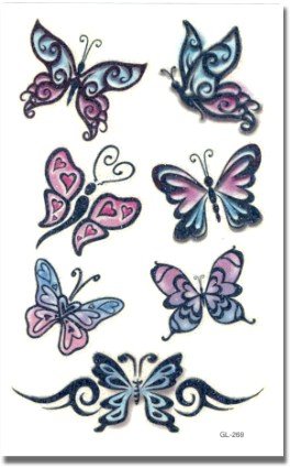 Butterflies Temporary Tattoo #76