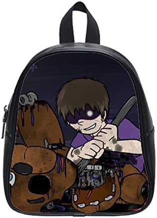 Purple Guy at Freddy's Five Nights Custom Kids School High-Grade PU Leather Backpack (Small)
