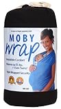 Moby Wrap Original 100% Cotton Baby Carrier, Black