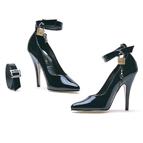 Buy 5 Inch Sexy Classic Pump Shoe Ladies Dress Shoe Black With Lock And Key by Unknown
