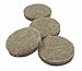 Shepherd Hardware 9921 4-Inch Heavy Duty Self-Adhesive Felt Furniture Pads, 4-Pack, Beige,Tan