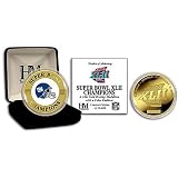 Giants Highland Mint SB XLII Gold & Color Coin