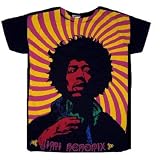 Men's Jimi Hendrix Swirl Big Print Subway T-shirt M