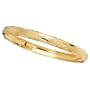 Solid 10k 8" 6mm Yellow Gold Bangle Bracelet - JewelryWeb