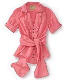 GUESS Girls Ruffle Front Woven
